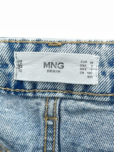 34 Beden mavi Renk Mango Jean / Kot %70 İndirimli.