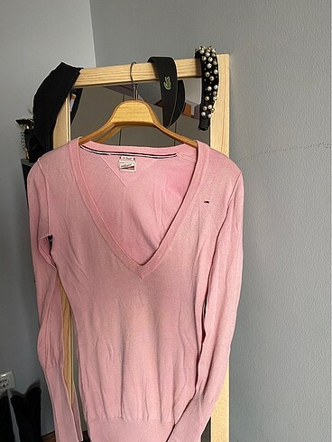 xs Beden pembe Renk tommy hilfiger kazak