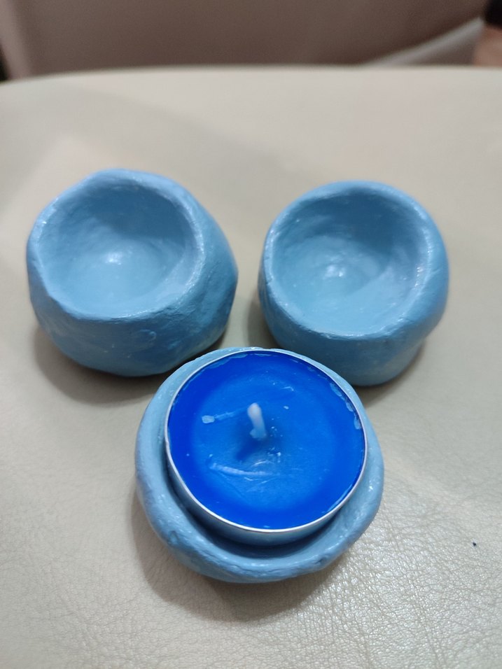 Pastel Mavi Seramik Minik Kaseler - Görsel 2