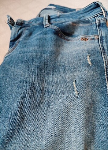 Mavi bayan kot pantolon - Görsel 4