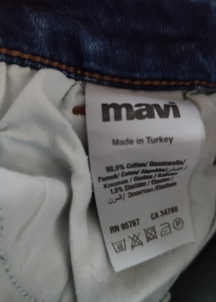 Mavi bayan kot pantolon - Görsel 3