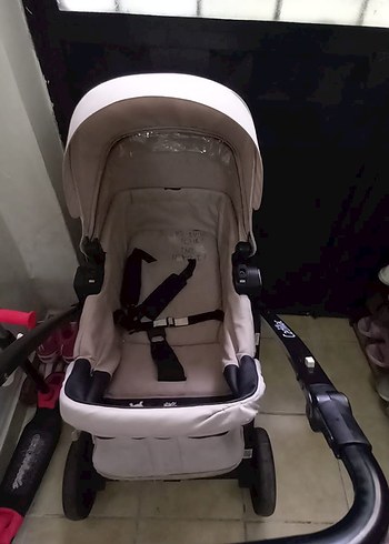 9- 18 kg Beden Gri-Beyaz Bebek Arabası