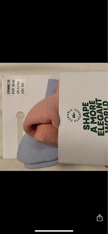 37 Beden Lacoste çorap