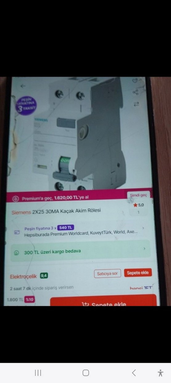 Simens kaçak akım rölesi - Görsel 2