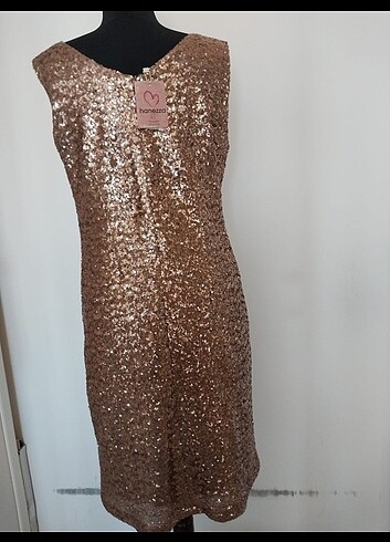 Paletli gece elbisesi - Görsel 3