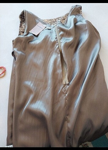 Paletli gece elbisesi - Görsel 5