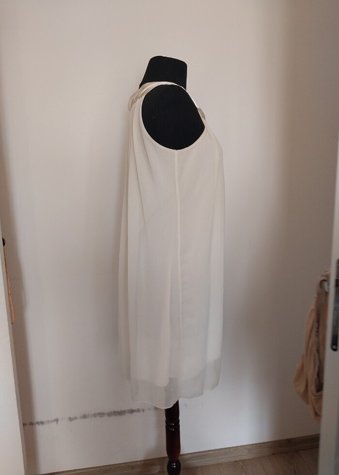 Abiye beyaz elbise - Görsel 5