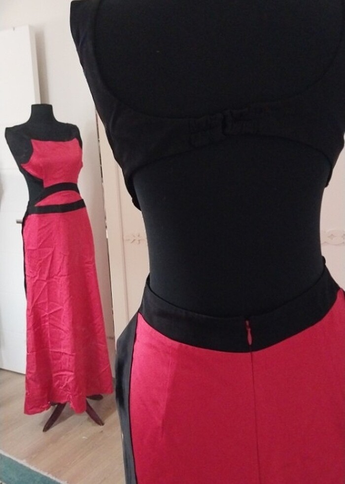 ADIL İSIK kırmızı  abiye - Görsel 3