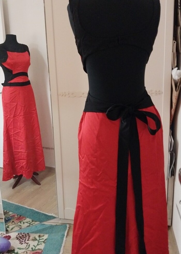 ADIL İSIK kırmızı  abiye - Görsel 2