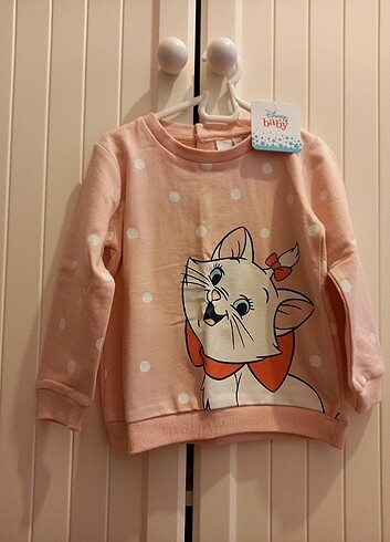 18-24 Ay Beden pembe Renk Disney kız çocuk sweat