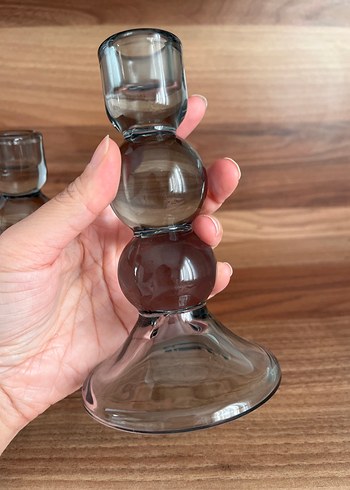 Ikea Cam şamdan Mumluk Çift Set