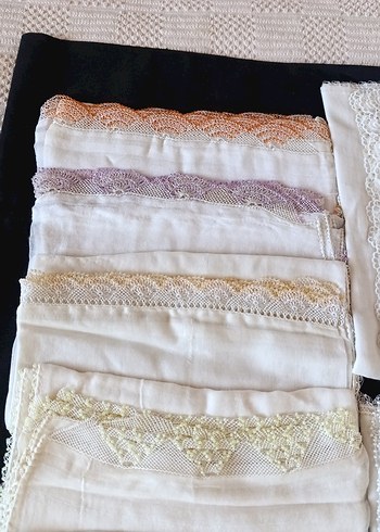 Dantel Detaylı Beyaz Kadın Fular - Görsel 4