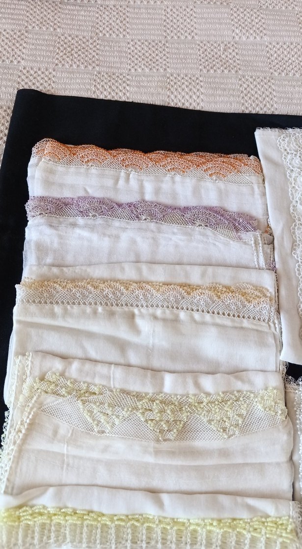 Dantel Detaylı Beyaz Kadın Fular - Görsel 4