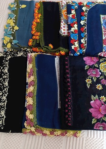 Çiçekli Dantel Detaylı Bohem Kadın Şal - Görsel 2