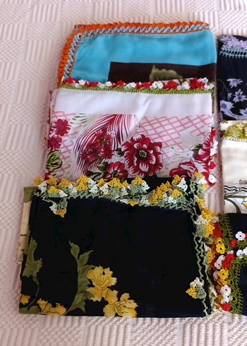 Dantel Detaylı Çok Renkli Bohem Kadın Fular - Görsel 4