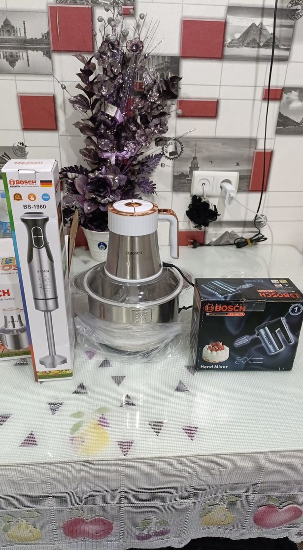 Bosch Gri ve Beyaz El Blender Seti - Görsel 2