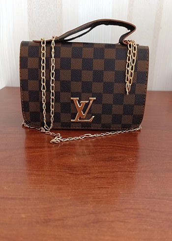 Zincir Detaylı Kahverengi Kadın Deri Çanta - Görsel 2