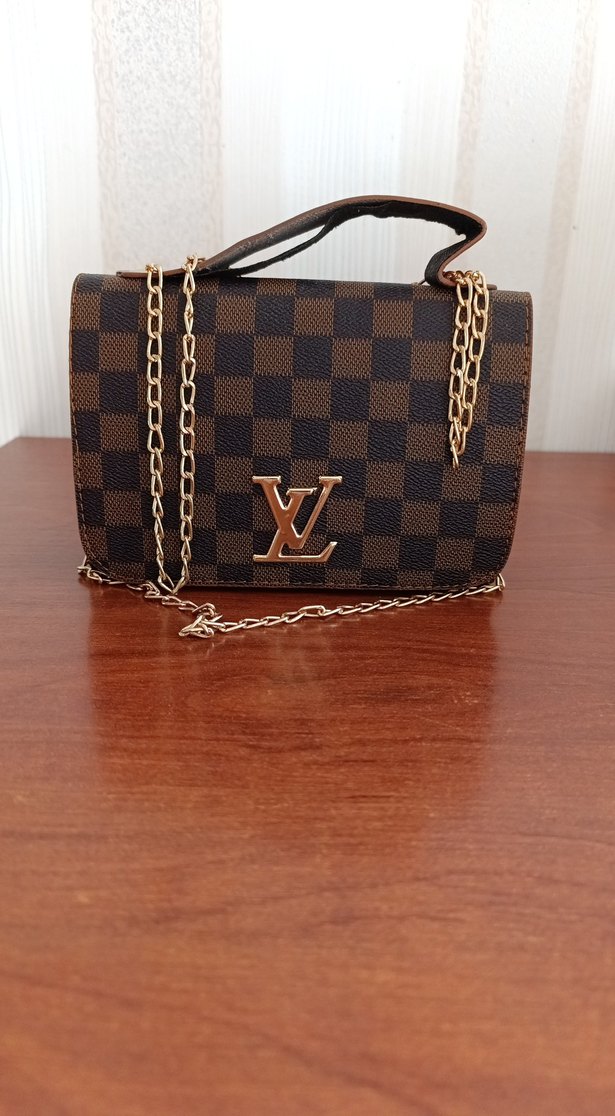 Zincir Detaylı Kahverengi Kadın Deri Çanta - Görsel 2