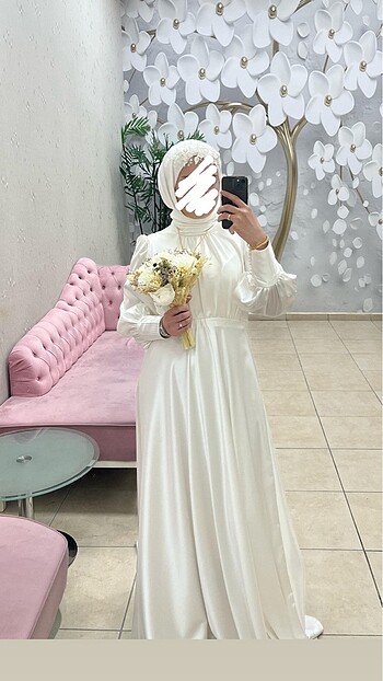 Tesettür nikah elbisesi