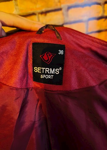 Düğmeli Bordo İnce Deri Kadın Ceket - Görsel 9