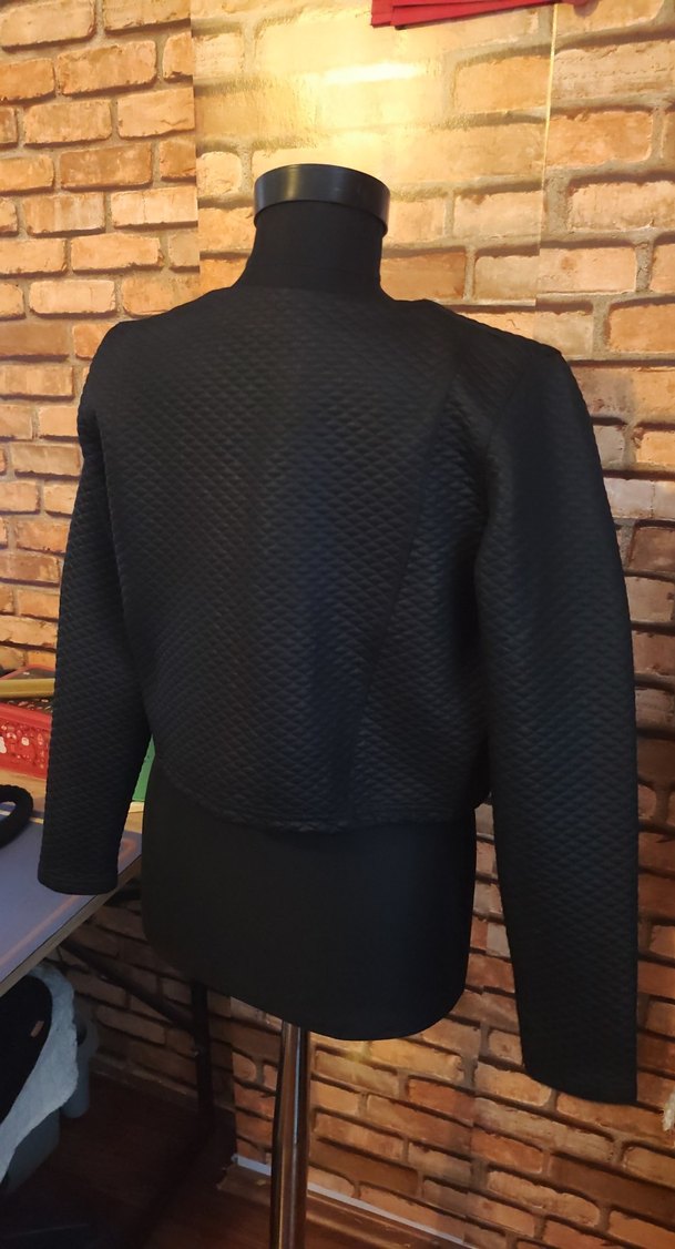 Siyah Fermuarlı Deri Biker Ceket - Görsel 4