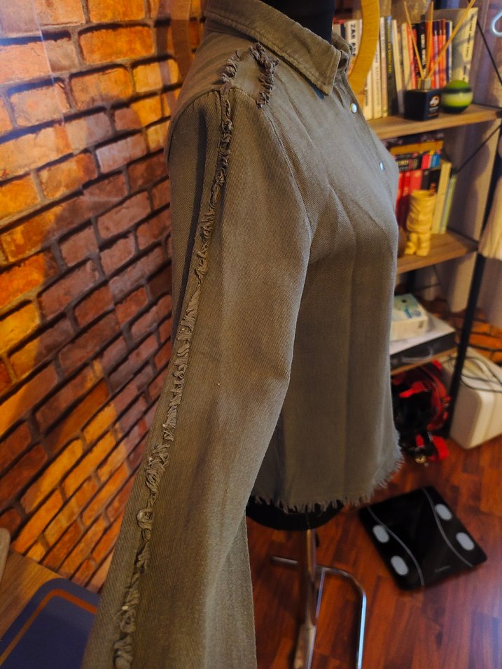 Düğmeli Bohem Kadın Keten Gömlek - Görsel 3