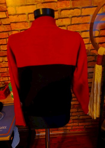 Kırmızı Nakışlı Bohem Balıkçı Yaka Kazak - Görsel 4