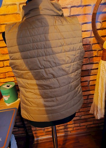 Bej Kısa Fermuarlı Kadın Yelek - Görsel 8