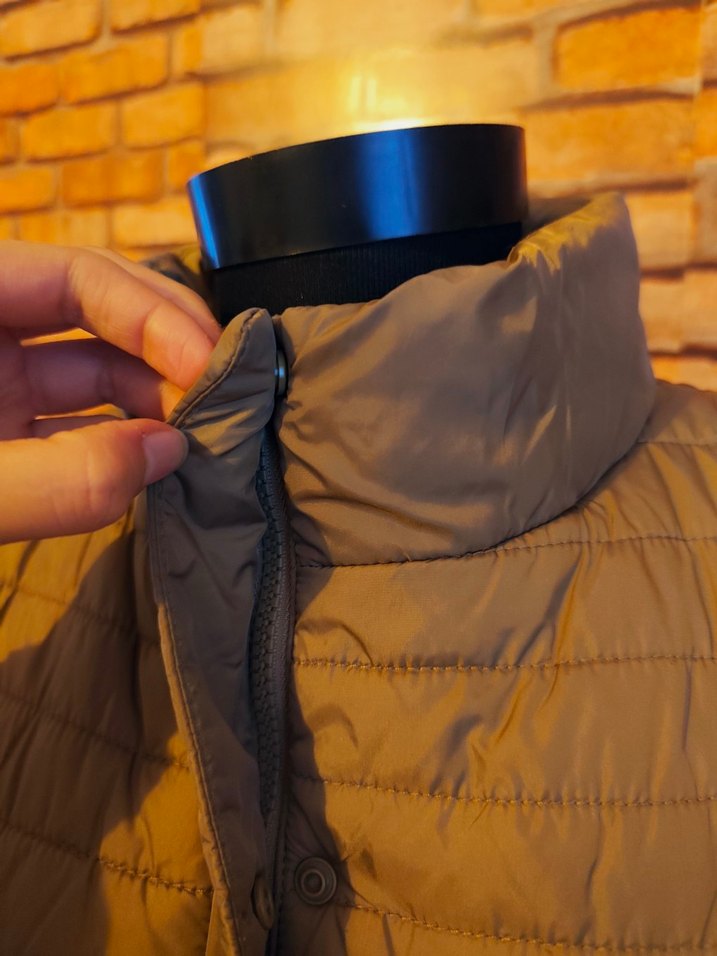 Bej Kısa Fermuarlı Kadın Yelek - Görsel 3