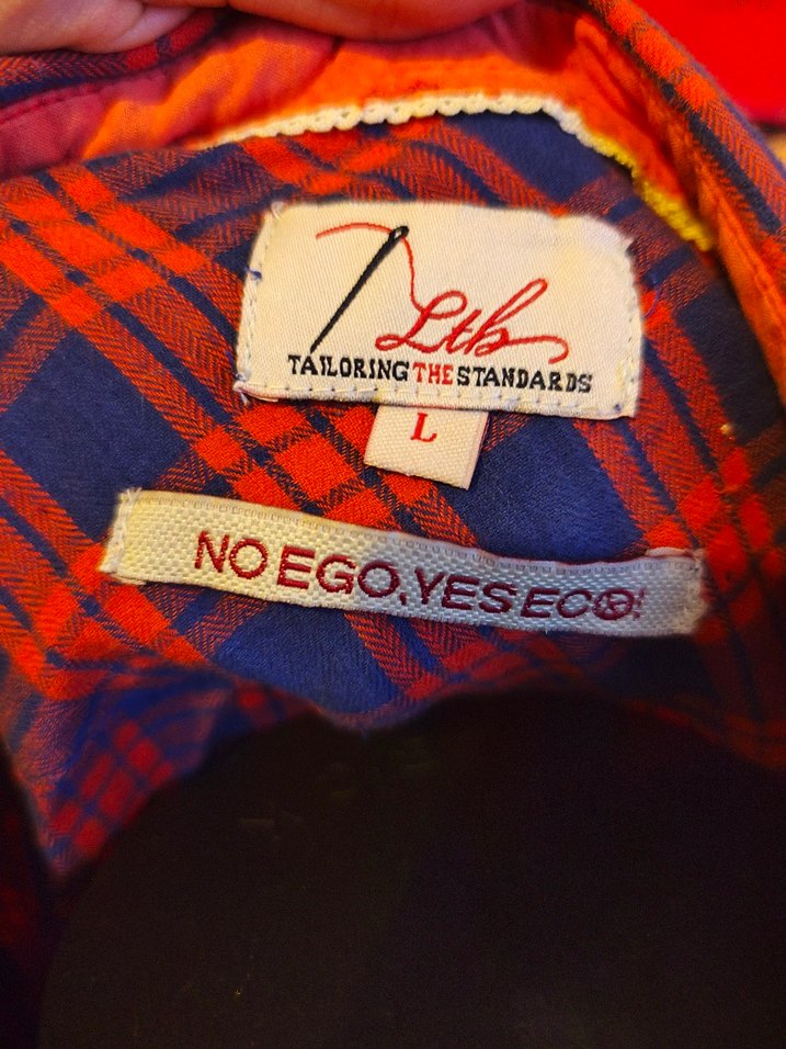 Kırmızı Kareli Düğmeli Kadın Gömlek - Görsel 4