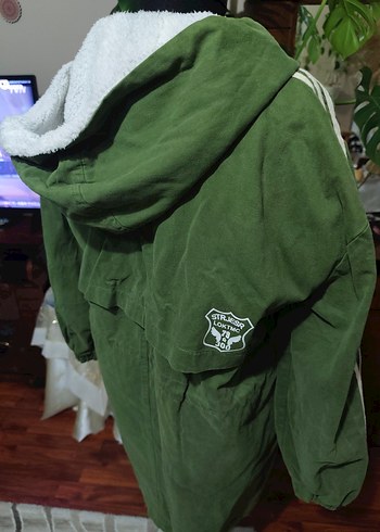 Kadın Haki Kamuflaj Kemerli Kış Montu - Görsel 10