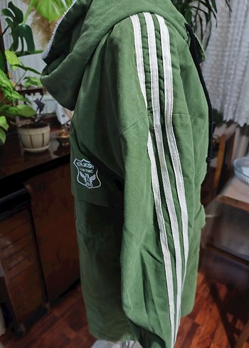 Kadın Haki Kamuflaj Kemerli Kış Montu - Görsel 8