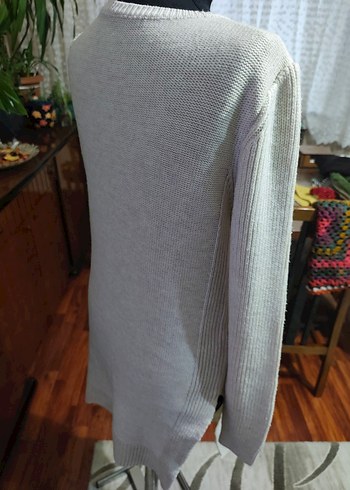 Gri Örgü Kadın Kazak - Görsel 4