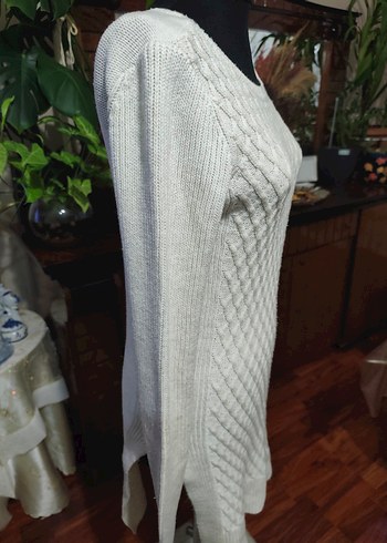 Gri Örgü Kadın Kazak - Görsel 3