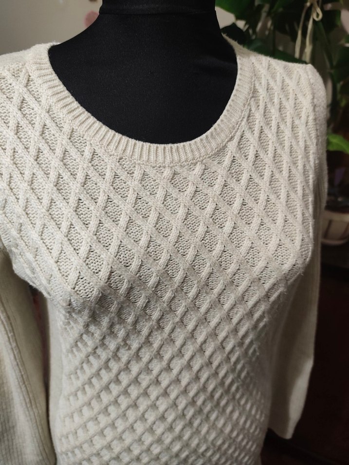 Gri Örgü Kadın Kazak - Görsel 5