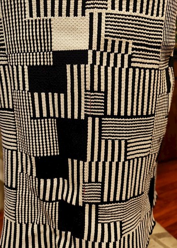 Renkli Desenli Uzun Kadın Hırka - Görsel 7