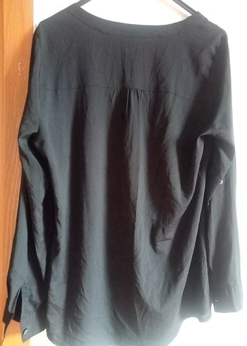 Siyah Uzun Kollu V Yaka Kadın Bluz - Görsel 6