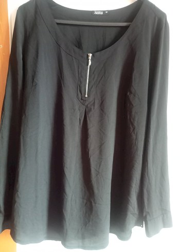 Siyah Uzun Kollu V Yaka Kadın Bluz - Görsel 5