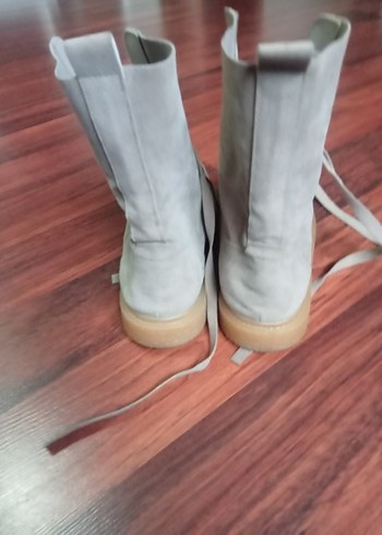 Bej Gri Kadın Süet  Bot - Görsel 6