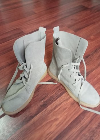 Bej Gri Kadın Süet  Bot - Görsel 5