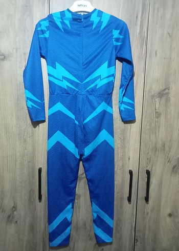 Mavi Renkli Çocuk Tulum - Uzun Kollu, Fermuarlı - Görsel 2