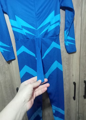 Mavi Renkli Çocuk Tulum - Uzun Kollu, Fermuarlı - Görsel 6