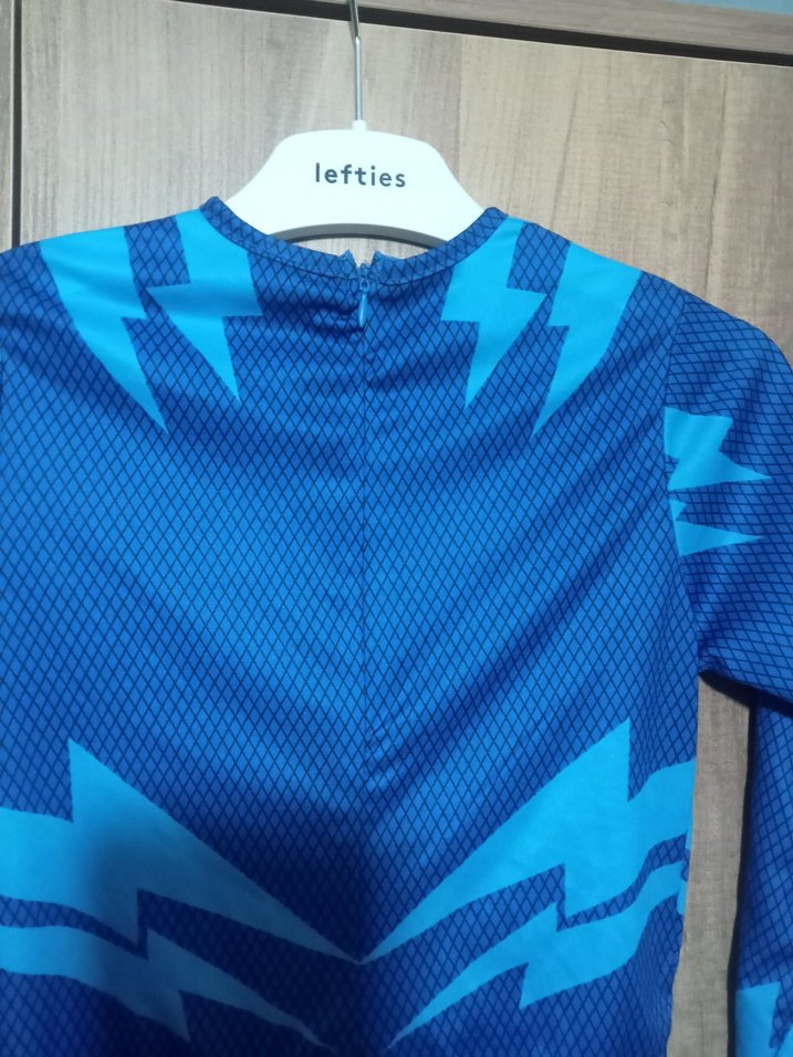 Mavi Renkli Çocuk Tulum - Uzun Kollu, Fermuarlı - Görsel 3