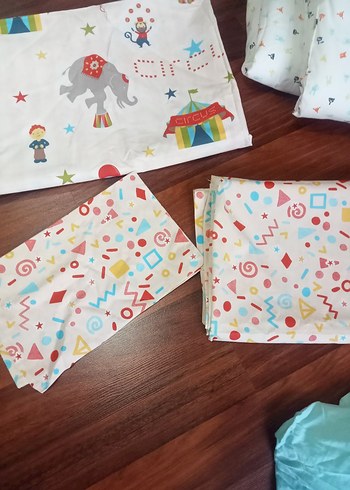 Çok Renkli Pamuklu Çocuk Uyku Seti 100  pamuklu - Görsel 6