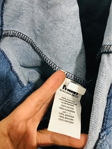 Beden mavi Renk Mavi jeans orjinal kot kol çantası