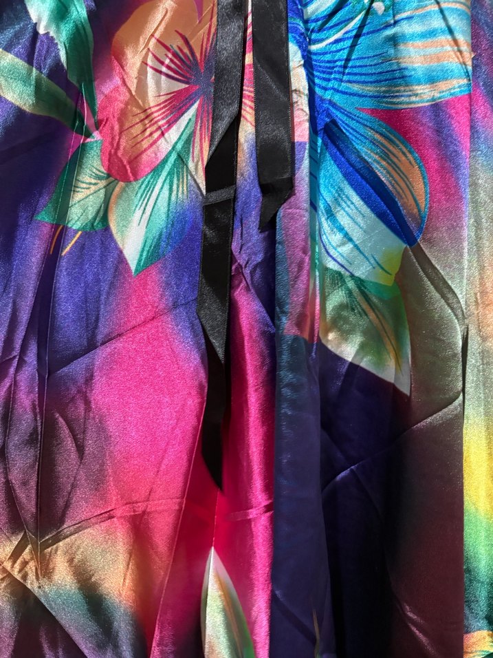 Kadın Çok Renkli Askılı Uzun Elbise - Görsel 4