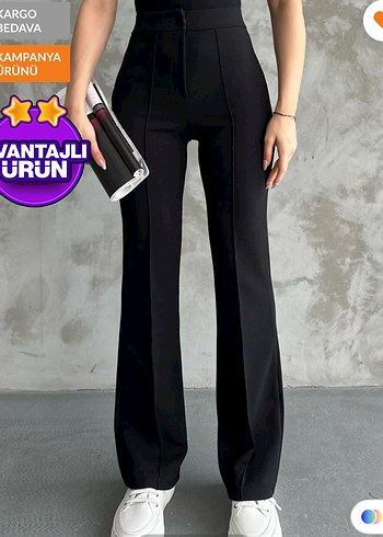 Yüksek bel palazzo pantolon - Görsel 2