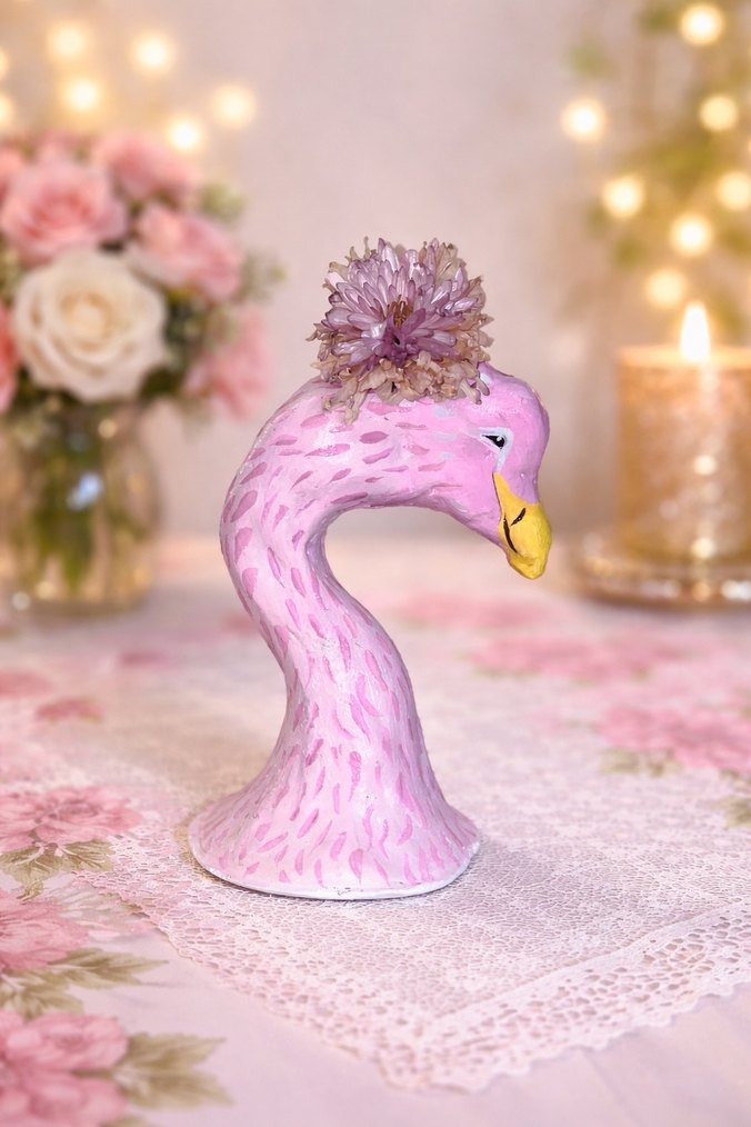 Pembe Flamingo Biblo - Görsel 2