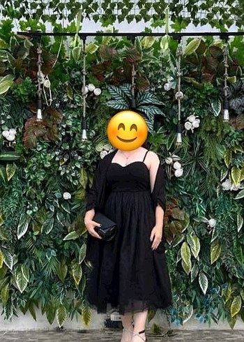 Siyah Straplez Gotik Mezuniyet Elbisesi - Görsel 2