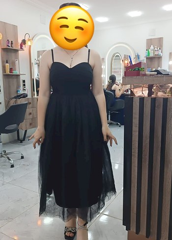 Siyah Straplez Gotik Mezuniyet Elbisesi - Görsel 8